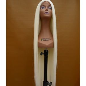 RED 44in Synthetic Lace front wig